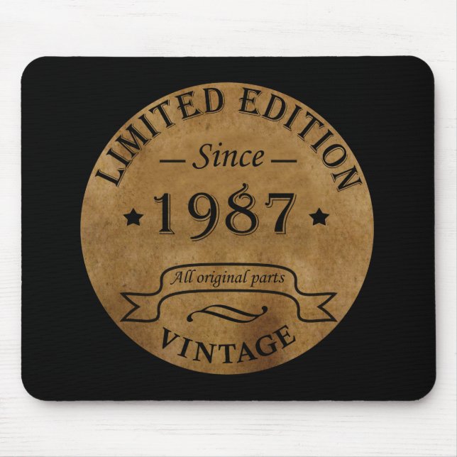 geboren 1987 Vintager Geburtstag Mousepad (Vorne)