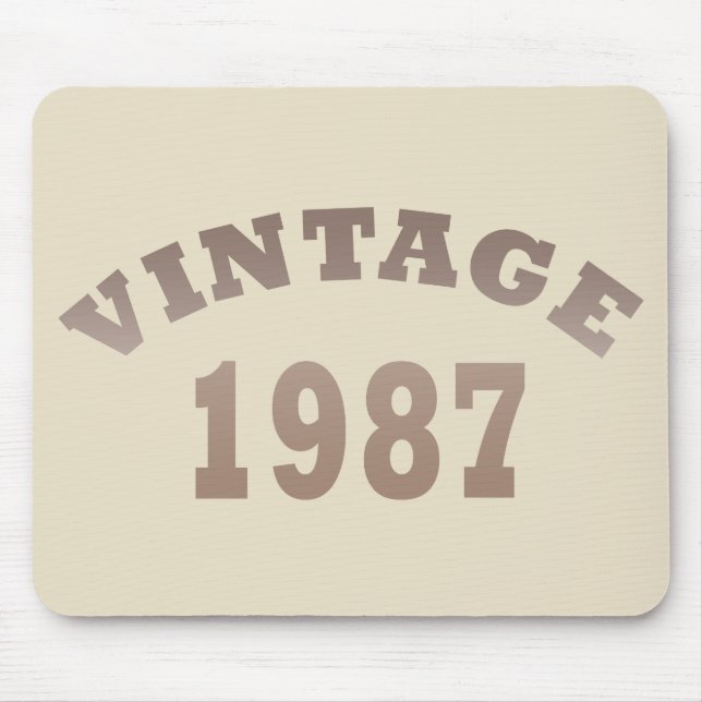 geboren 1987 Vintager Geburtstag Mousepad (Vorne)
