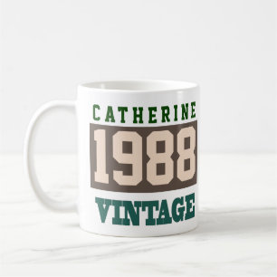 Geboren 1988, Personalisiertes Jahr der Geburt Kaffeetasse