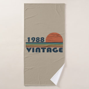 Geboren 1988 Vintages Geburtstagsgeschenk Badehandtuch