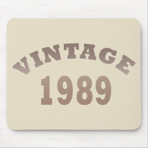 Geboren 1989 Elegantes Modernes Vintage Geburtstag Mousepad