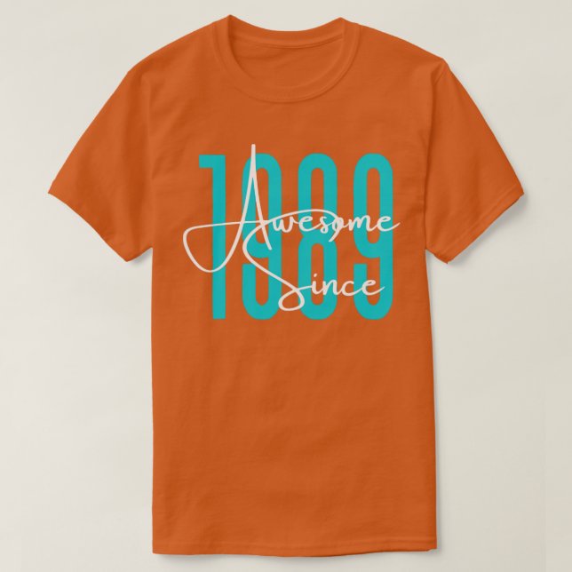 Geboren 1989 T-Shirt (Design vorne)
