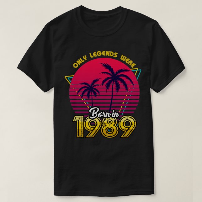 Geboren 1989 TShirt (Design vorne)