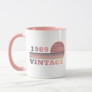 geboren 1989 Vintager Geburtstag Tasse