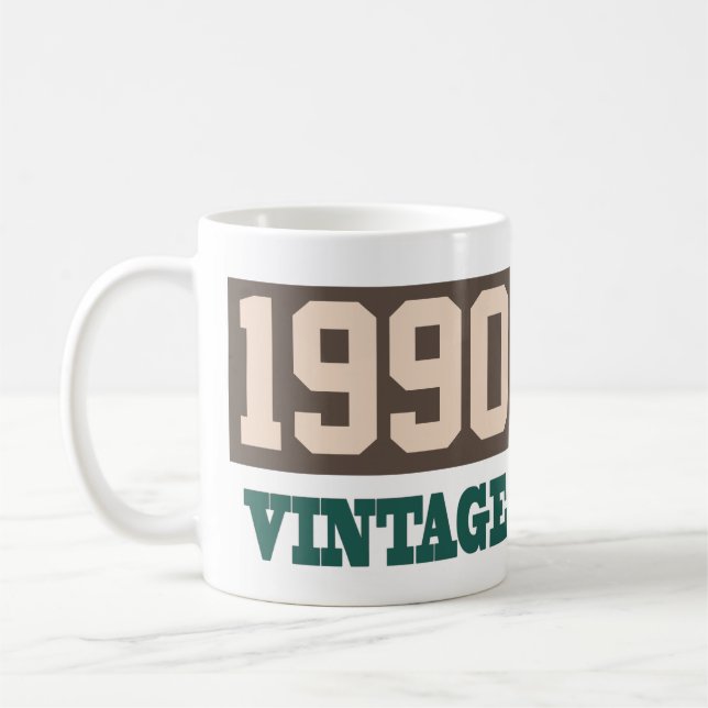 Geboren 1990 - Geburtstagsfeier Kaffeetasse (Links)