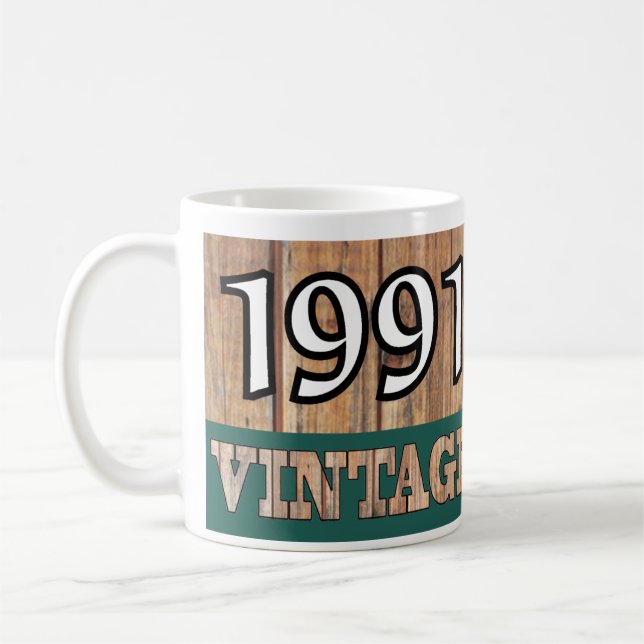 Geboren 1991 - Geburtstagsfeier Kaffeetasse (Links)