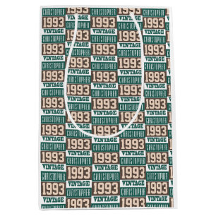 Geboren 1993 Mittelgeschenktasche Mittlere Geschenktüte
