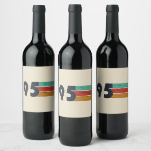 Geboren 1995 Geburtstagsgeschenk zum 30. Geburtsta Weinetikett