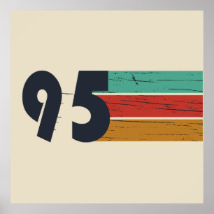 Geboren 1995 Vintage 30. Geburtstagsgeschenk Poster