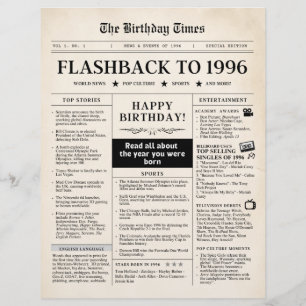 Geboren 1996 Sepia-Zeitung