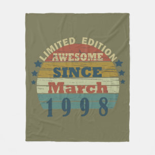 Geboren 1998 Geburtstagsgeschenk Fleecedecke