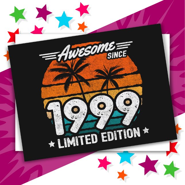 Geboren 1999 Limited Edition Retro Phantastisch se Postkarte (Von Creator hochgeladen)