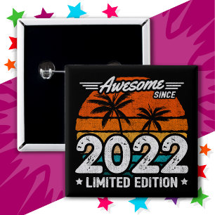 Geboren 2022 Limited Edition Retro Phantastisch se Button