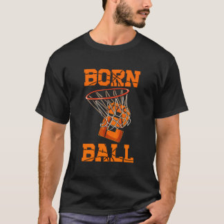 Geboren 2 Ball Basketball Thema Geburtstagsparty C T-Shirt