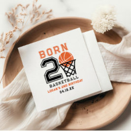 Geboren 2 Basketball | 2. Geburtstag des Sportboys Serviette