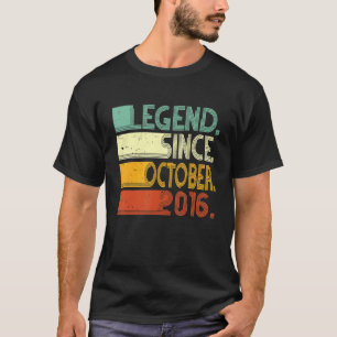 Geboren 6. Geburtstag 6 Jahre Legend seit 20. Okto T-Shirt