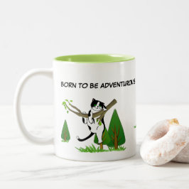 Geboren, abenteuerliche Katzenbaume zu sein, die F Zweifarbige Tasse