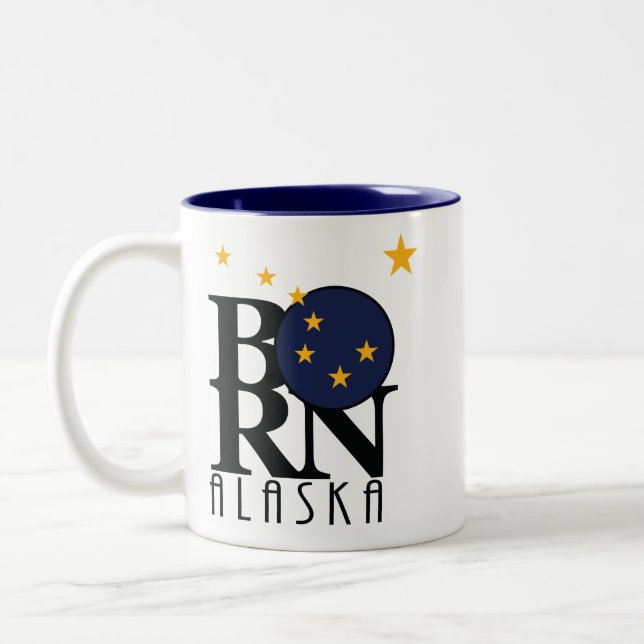 GEBOREN Alaska 11oz Zweifarbige Tasse (Links)