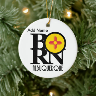 GEBOREN Albuquerque Custom Keramik Ornament