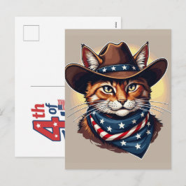 Geboren am 4. Juli, eine patriotische Feier Feiertagspostkarte