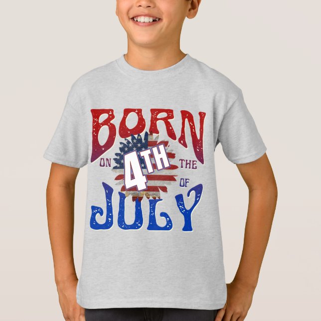 GEBOREN AM 4. JULI-T - Shirt (Vorderseite)