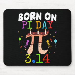 Geboren am Pi Day Geburtstag 2025 Happy Pi Day Mat Mousepad