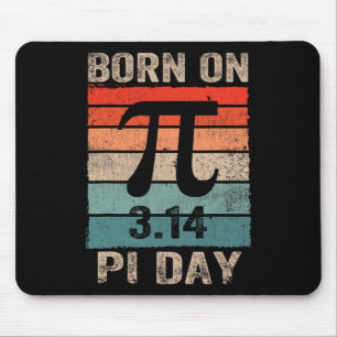 Geboren am Pi Day Geburtstag 2025 Happy Pi Day Mat Mousepad
