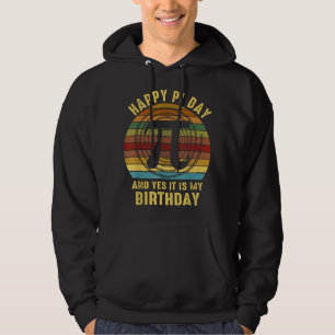 Geboren am Pi Day Geburtstagsdekorationen Happy 14 Hoodie