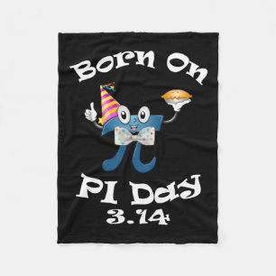 Geboren am Pi Tag 3.14 März 14. Geburtstag Funny Fleecedecke