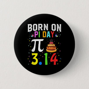 Geboren am Pi-Tag Geburtstagsdekorationen Happy 14 Button