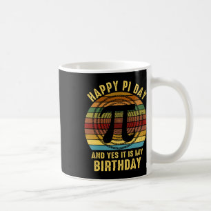 Geboren am Pi-Tag Geburtstagsdekorationen Happy 14 Kaffeetasse