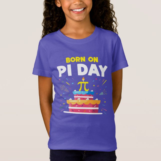 Geboren am Pi Tag T-Shirt (Vorderseite)