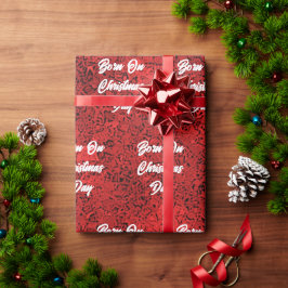 Geboren am Weihnachtsmarkt Geschenkpapier