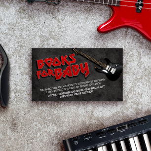 Geboren auf Anfrage für das Rock Baby Shooting Boo Begleitkarte