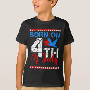 Geboren auf dem Amerikanische Unabhängigkeitstag A T-Shirt