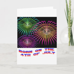 Geboren auf Juli 4. Karte