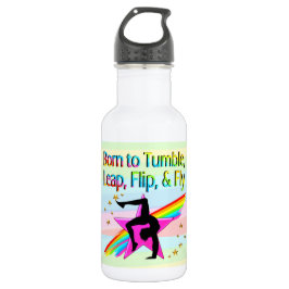 GEBOREN AUF TUMBLE GYMNASTICS WASSERFLASCHE