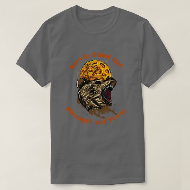 Geboren ausstehen T-Shirt (Design vorne)