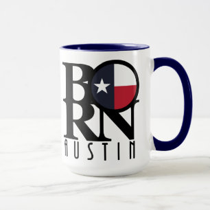 GEBOREN Austin Texas 15oz Tasse