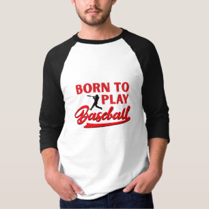 Geboren, Baseball zu spielen, ein lustiges Basebal T-Shirt