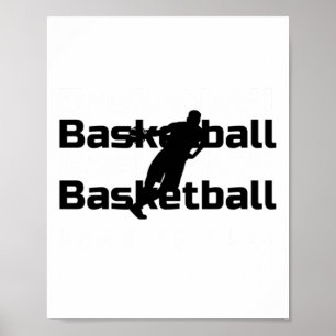 Geboren, Basketball-Funny-Design für alle Basketba Poster