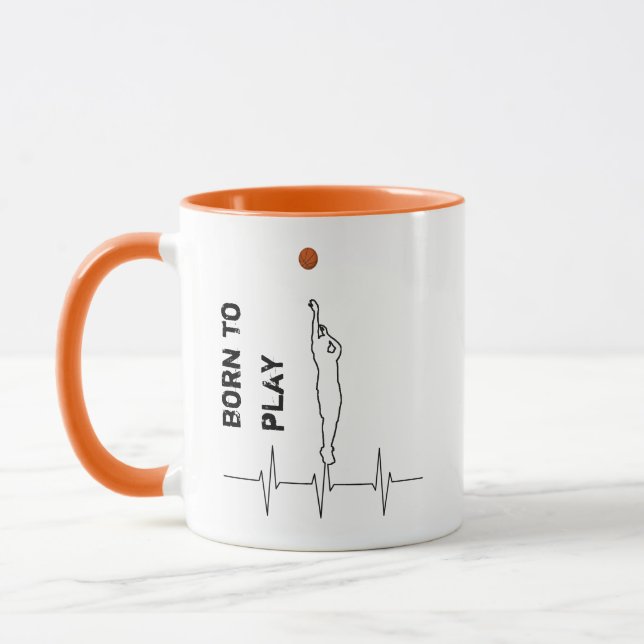 Geboren Basketball spielen Tasse (Links)