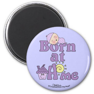 Geboren bei Zuhause-Sleeping Baby Girl Magnet