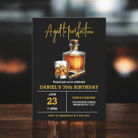 Geboren bis Perfection Whisky Zigarre 70. Geburtst