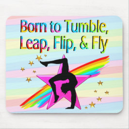 GEBOREN BIS TUMM PERSONALISIERTER GYMNASTIK-NOTEPA MOUSEPAD