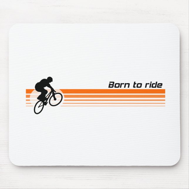Geboren, - BMX zu reiten Mousepad (Vorne)