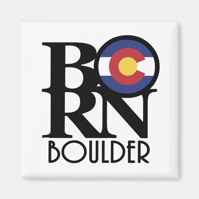 GEBOREN Boulder Colorado Magnet (Vorne)
