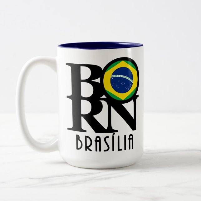 GEBOREN Brasilia 15oz Zweifarbige Tasse (Links)