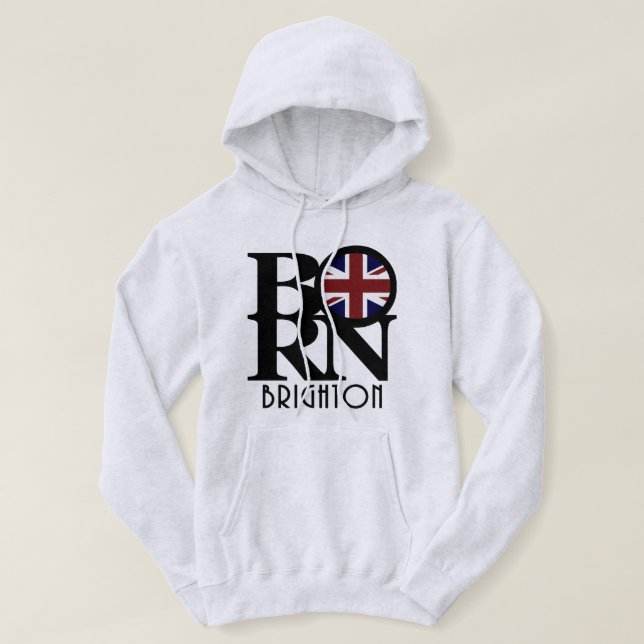 GEBOREN Brighton England Hoodie (Design vorne)