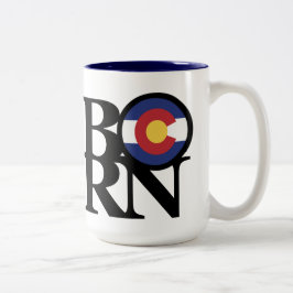 GEBOREN Colorado 15oz Zweifarbige Tasse